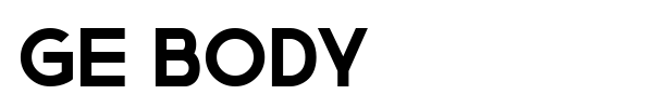 Ge Body font preview